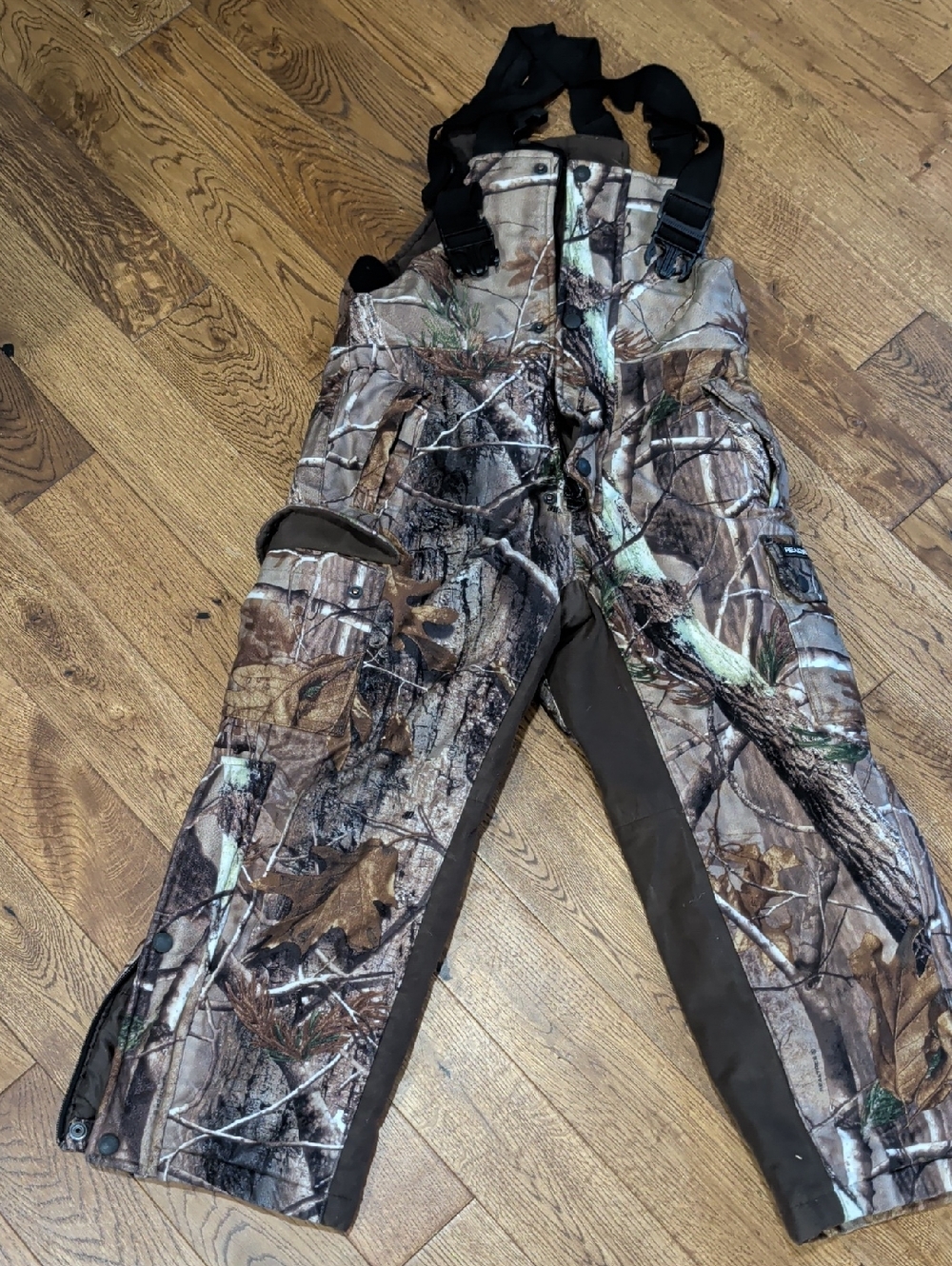 Realtree Brown Corduroy Youth Jacket - Realtree Logo